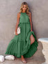 'Galatea' Ruffled Sleeveless Maxi Dress - Celes Fashion